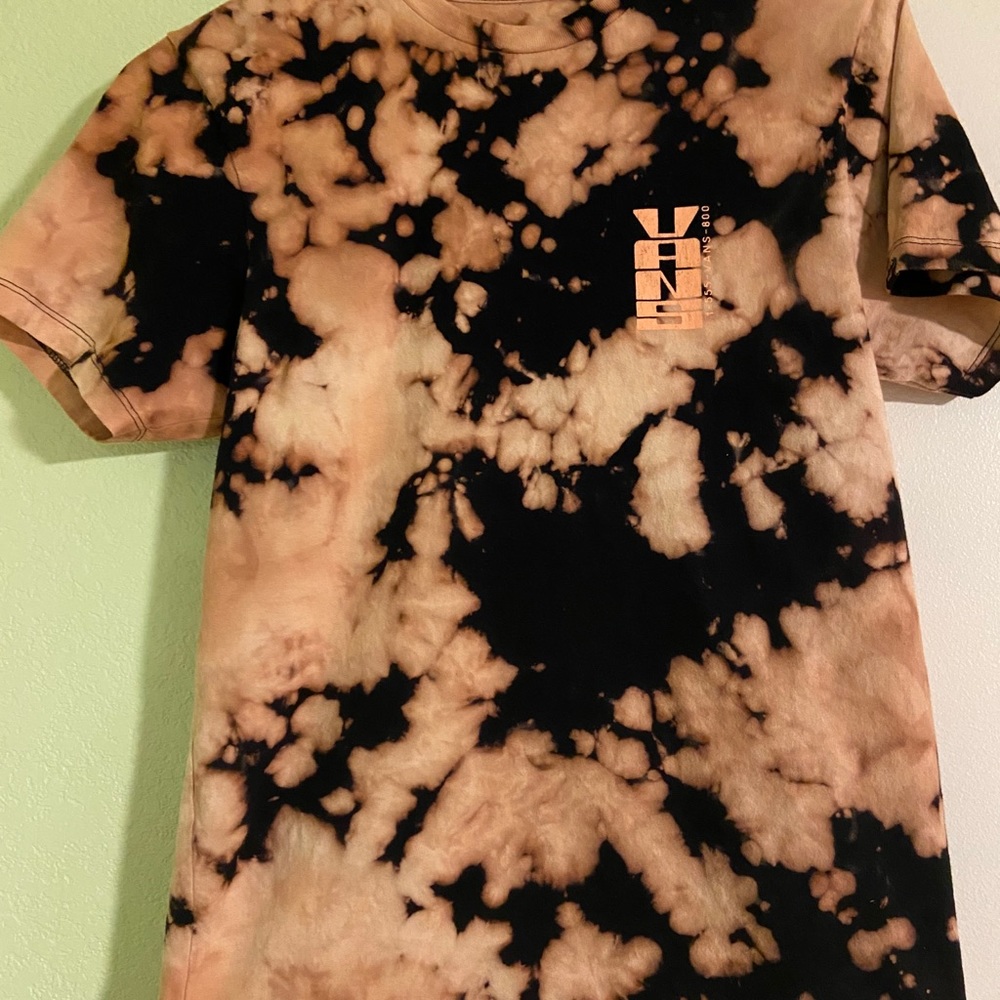 VANS bleach dye t shirt